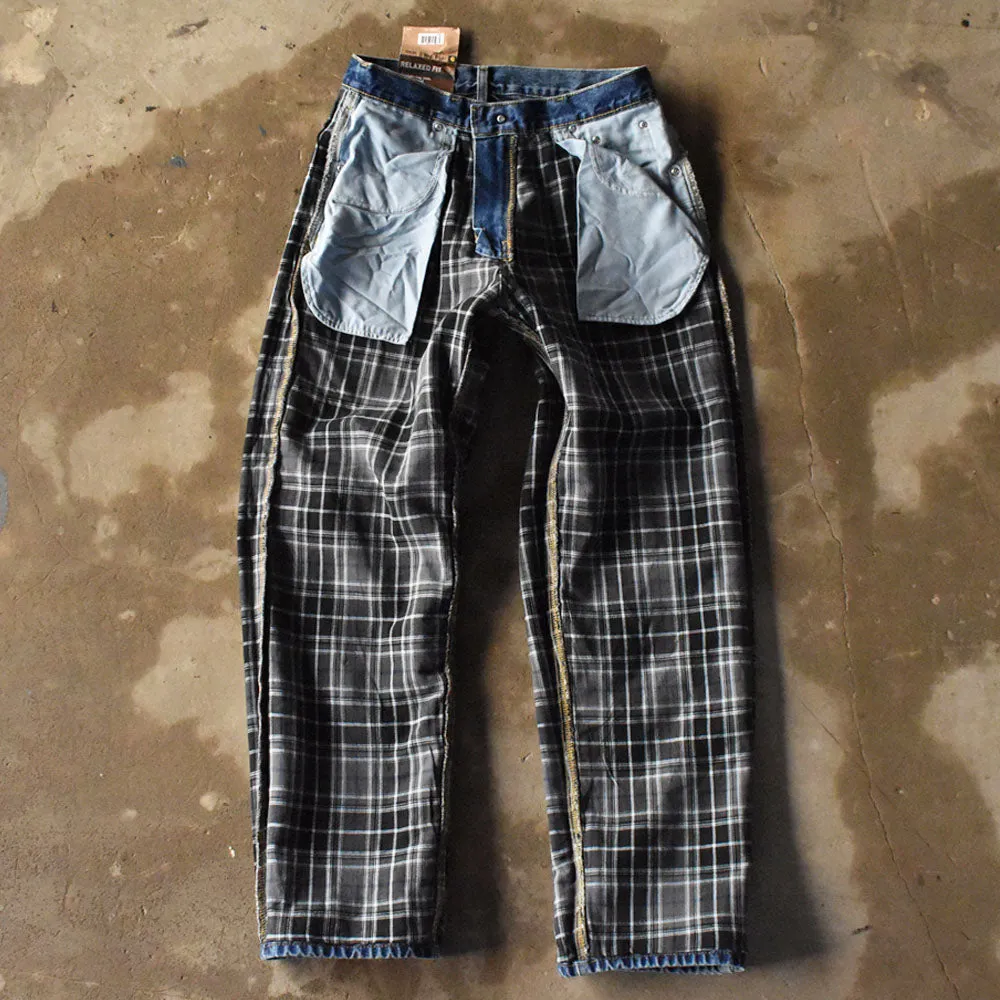 デッドストック！ Carhartt チェックライナー デニムパンツ RELAXED FIT 240312