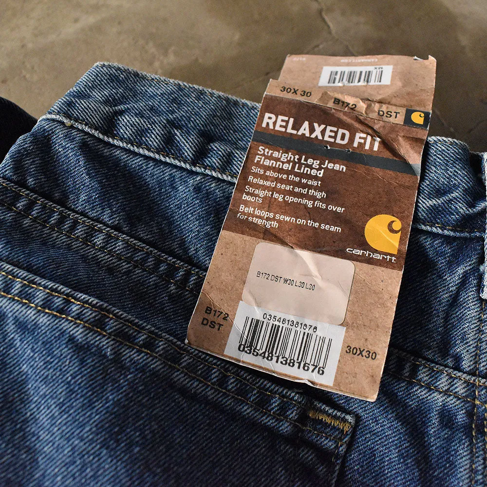 デッドストック！ Carhartt チェックライナー デニムパンツ RELAXED FIT 240312