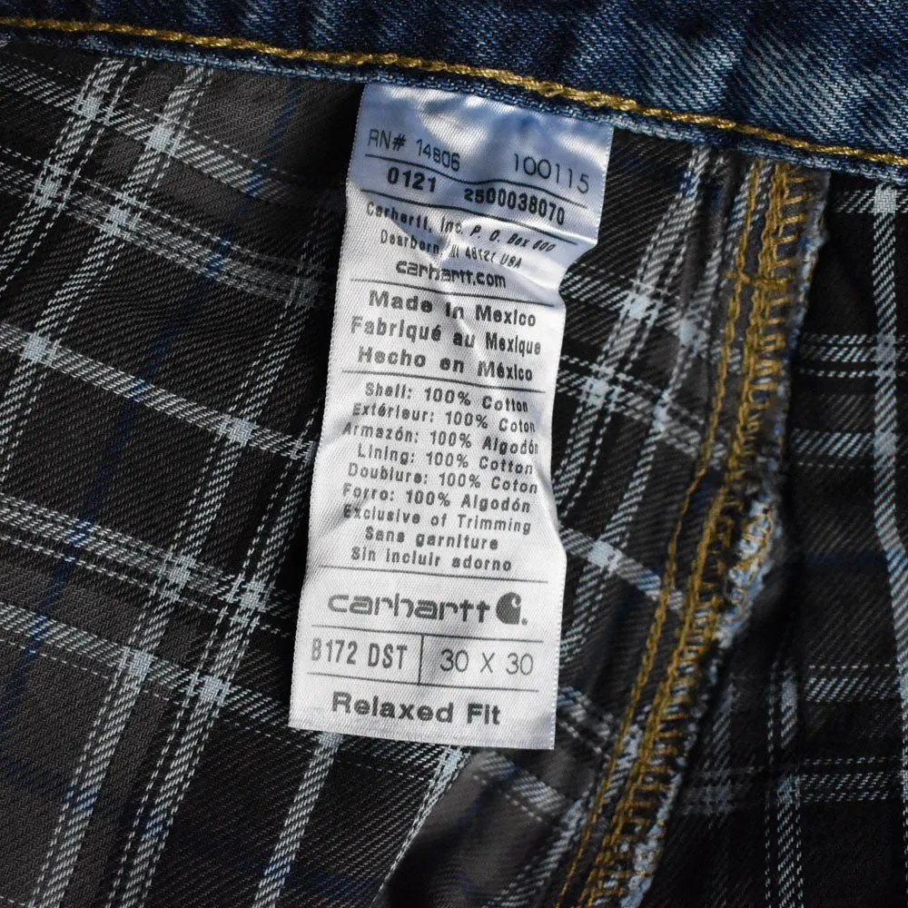 デッドストック！ Carhartt チェックライナー デニムパンツ RELAXED FIT 240312
