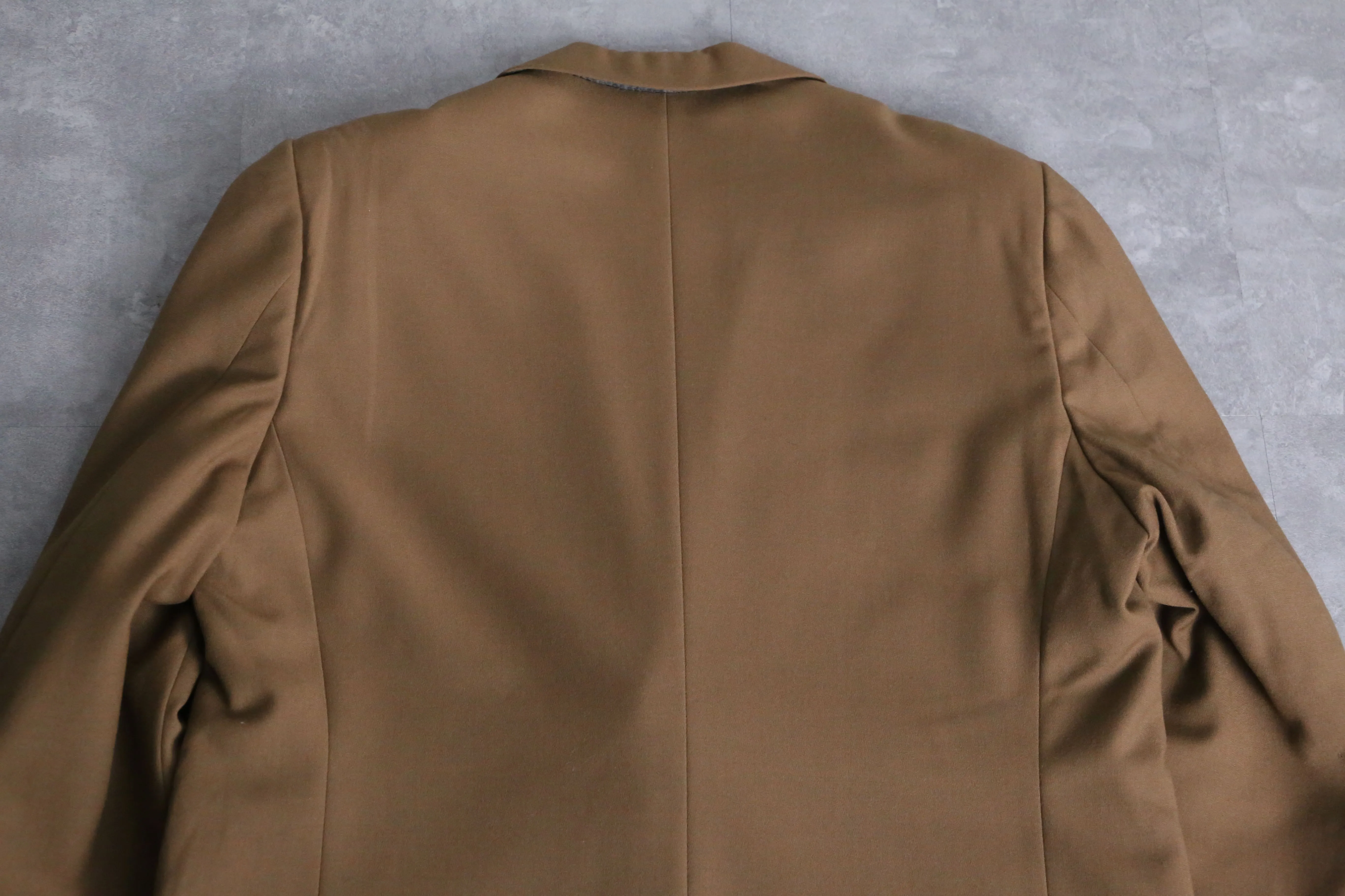 70’s beige single tailored & flare slacks set up