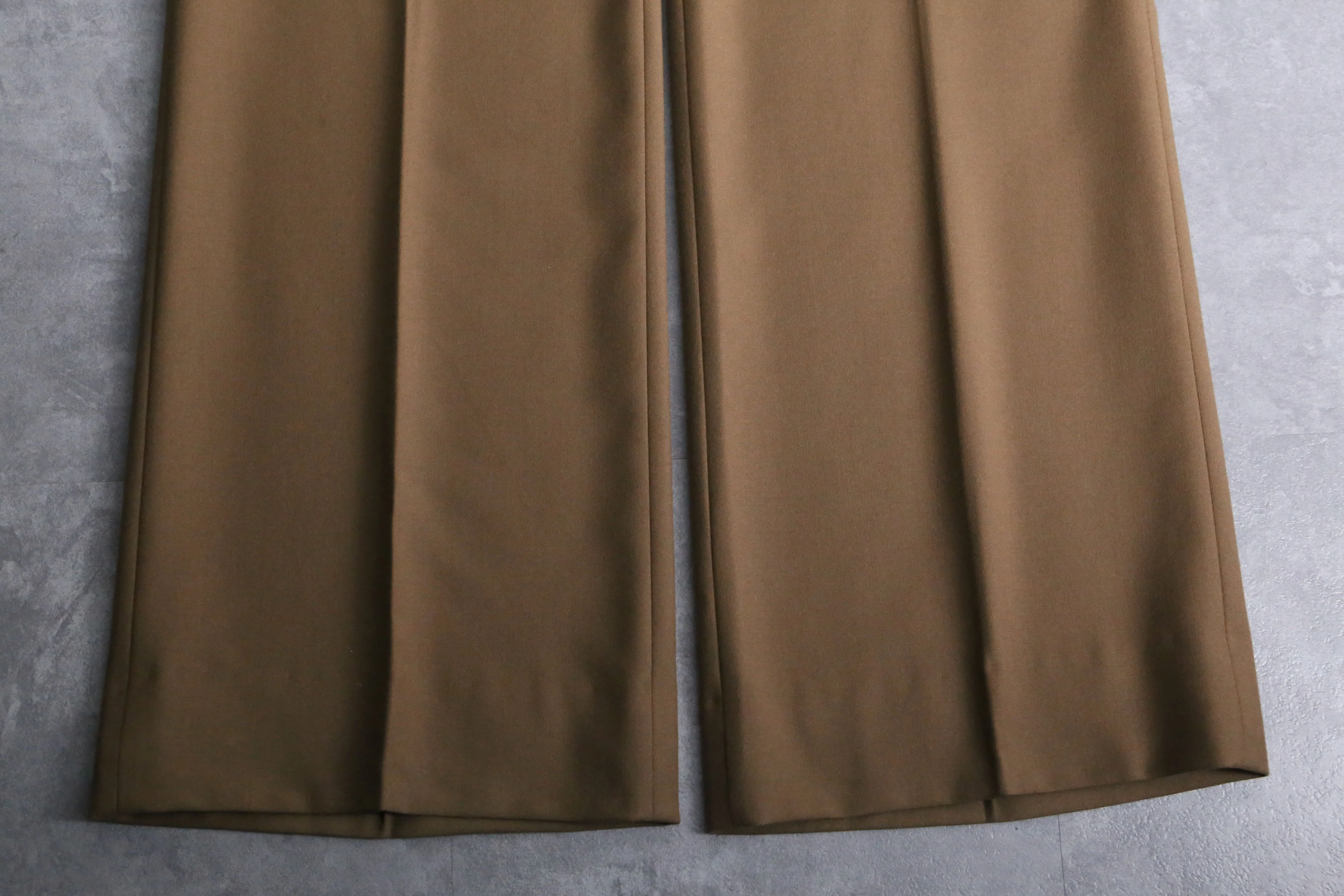 70’s beige single tailored & flare slacks set up