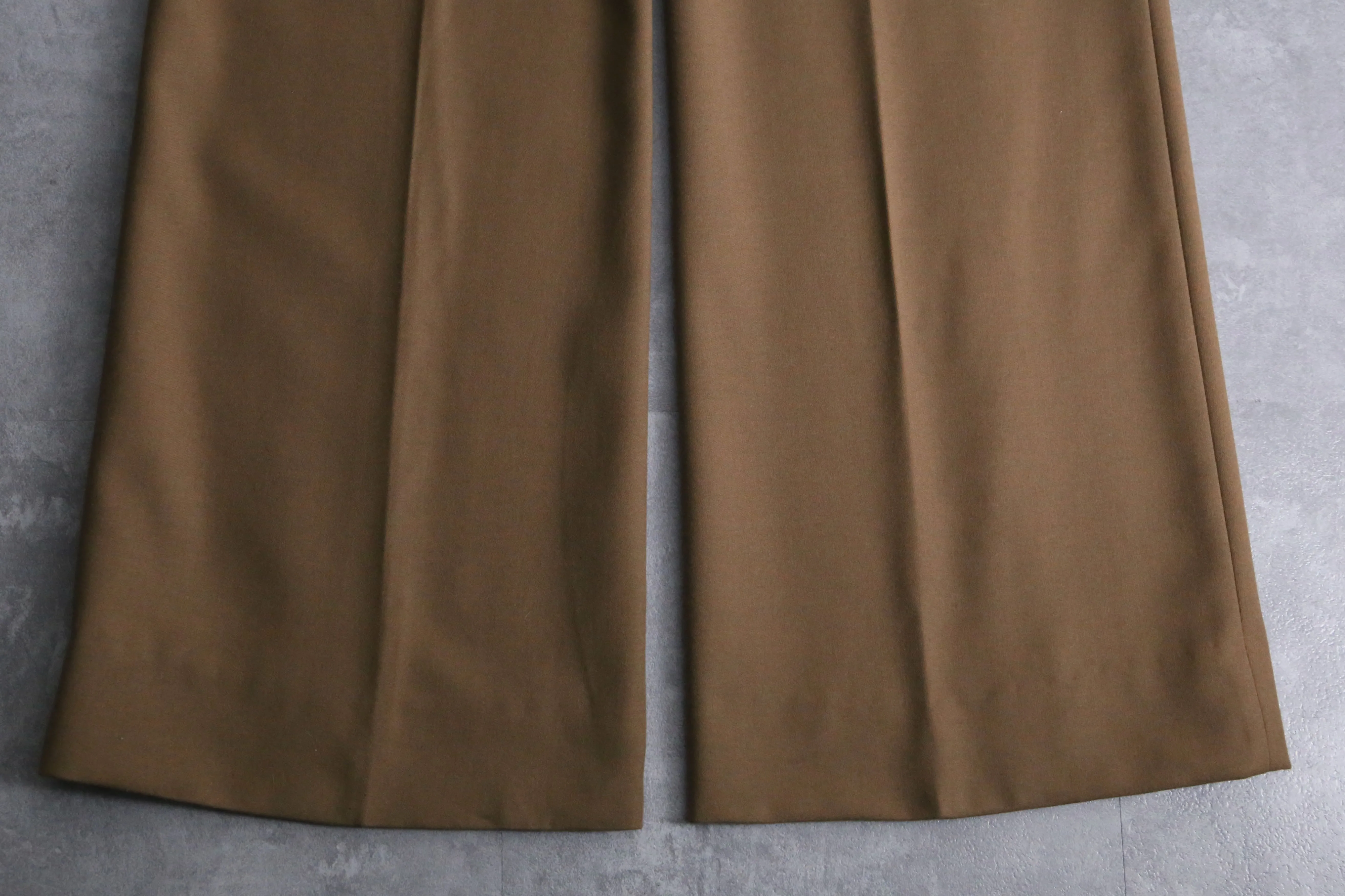 70’s beige single tailored & flare slacks set up