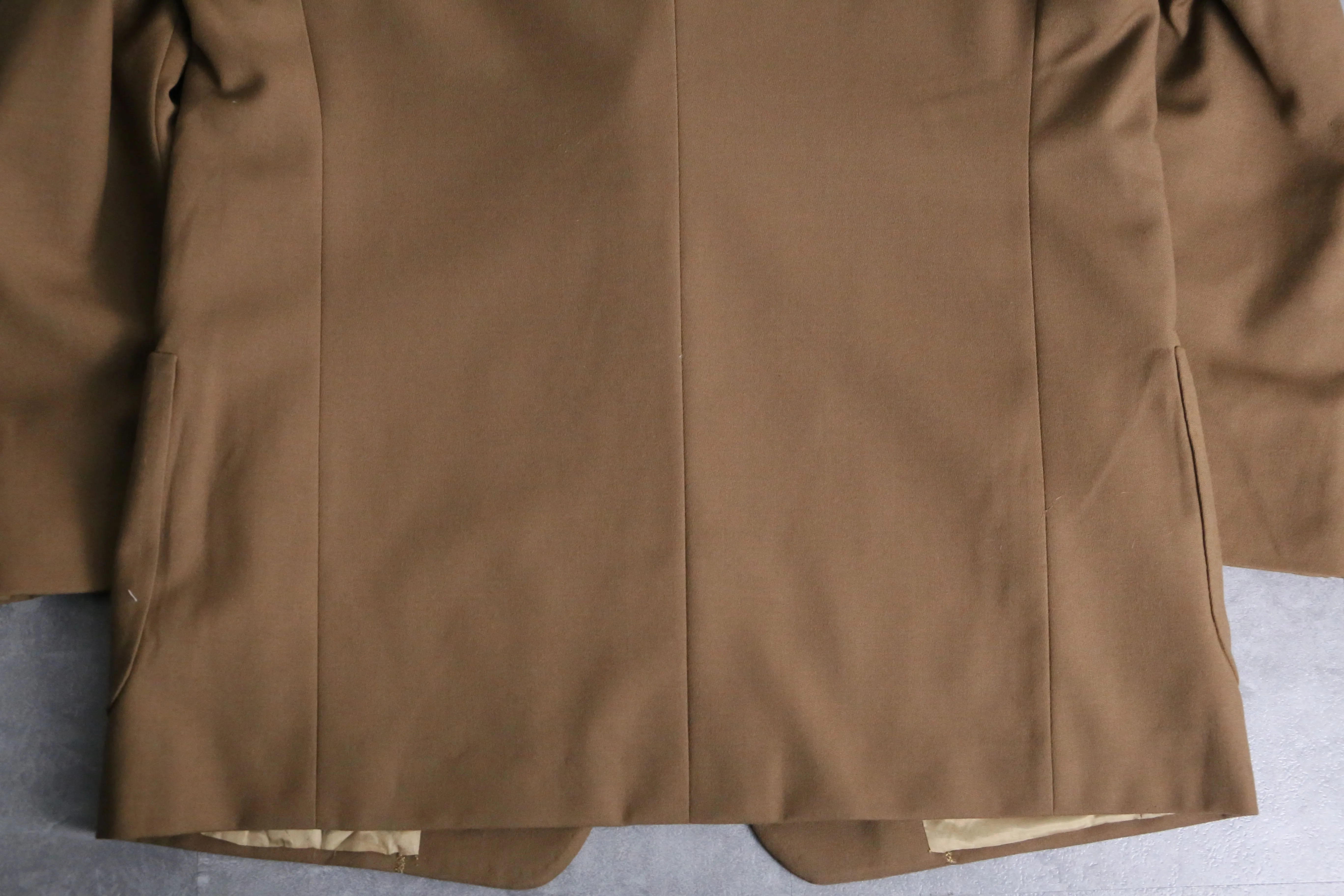 70’s beige single tailored & flare slacks set up