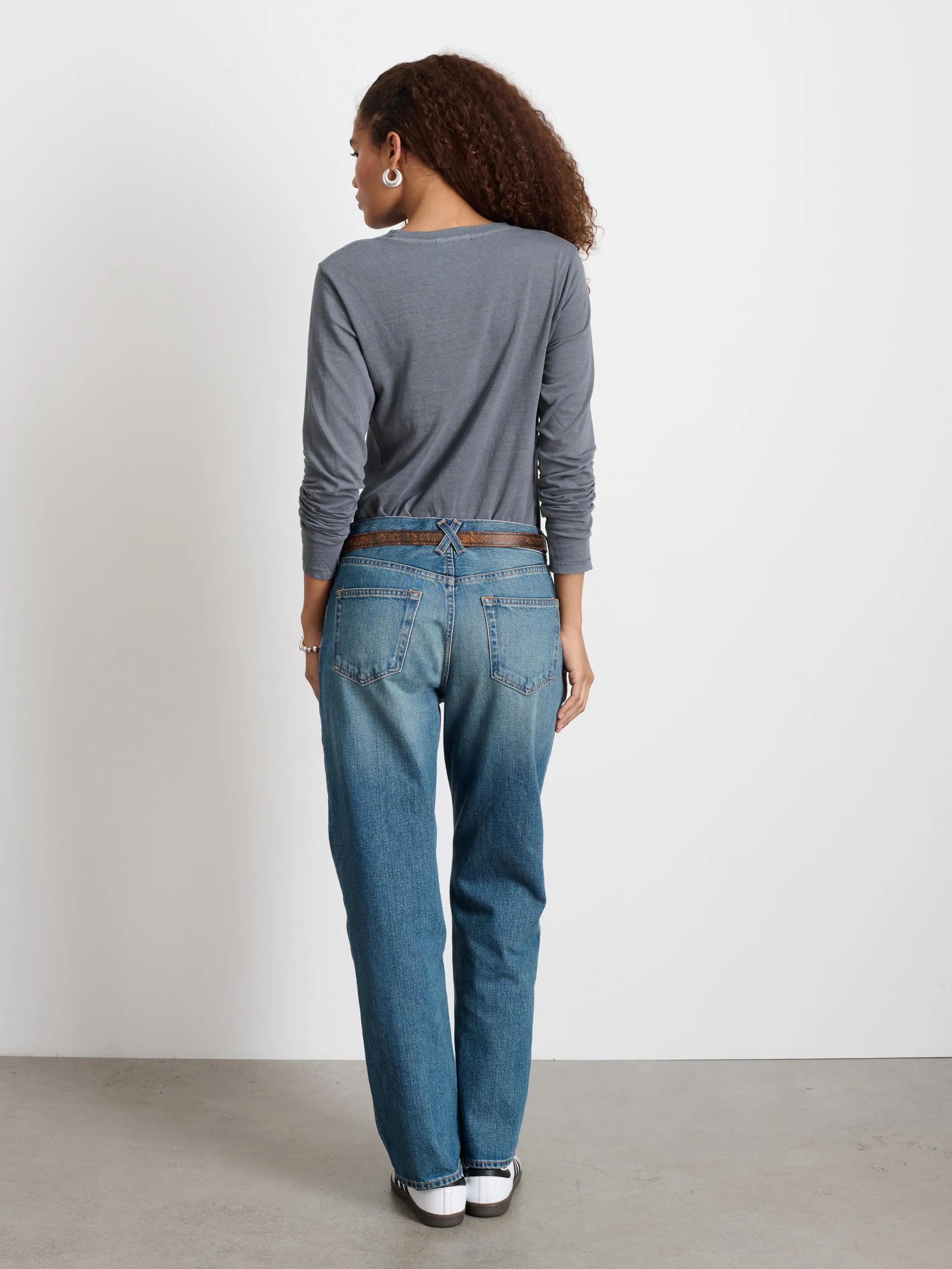 Alex Mill - Long-Sleeve Prospect Tee (Charcoal)