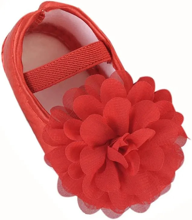Babys Girls Flat Shoes Toddler Soft Sole Mary Jane Floral Princess First Walker Shoes