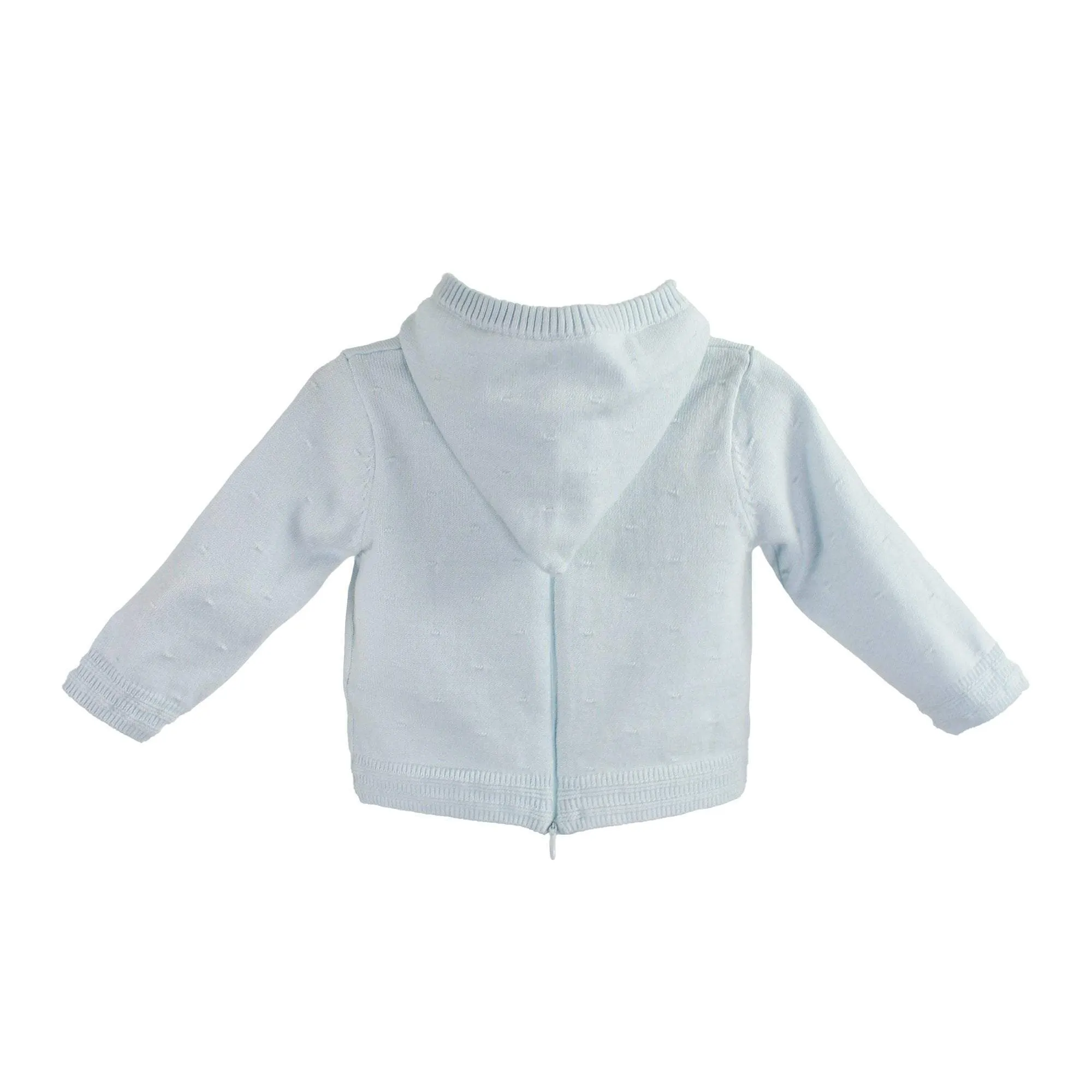 Back Zip Hooded Cardigan