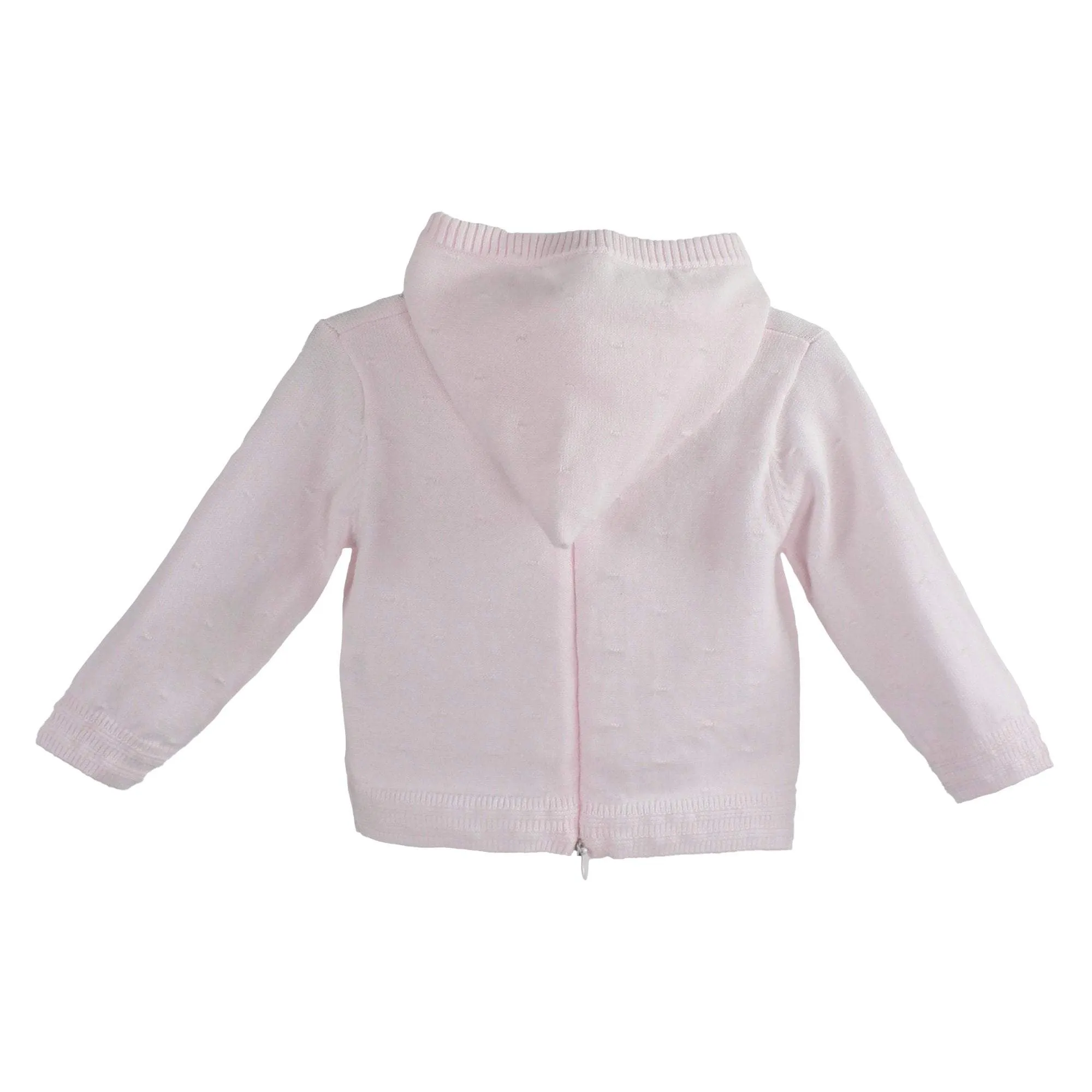 Back Zip Hooded Cardigan