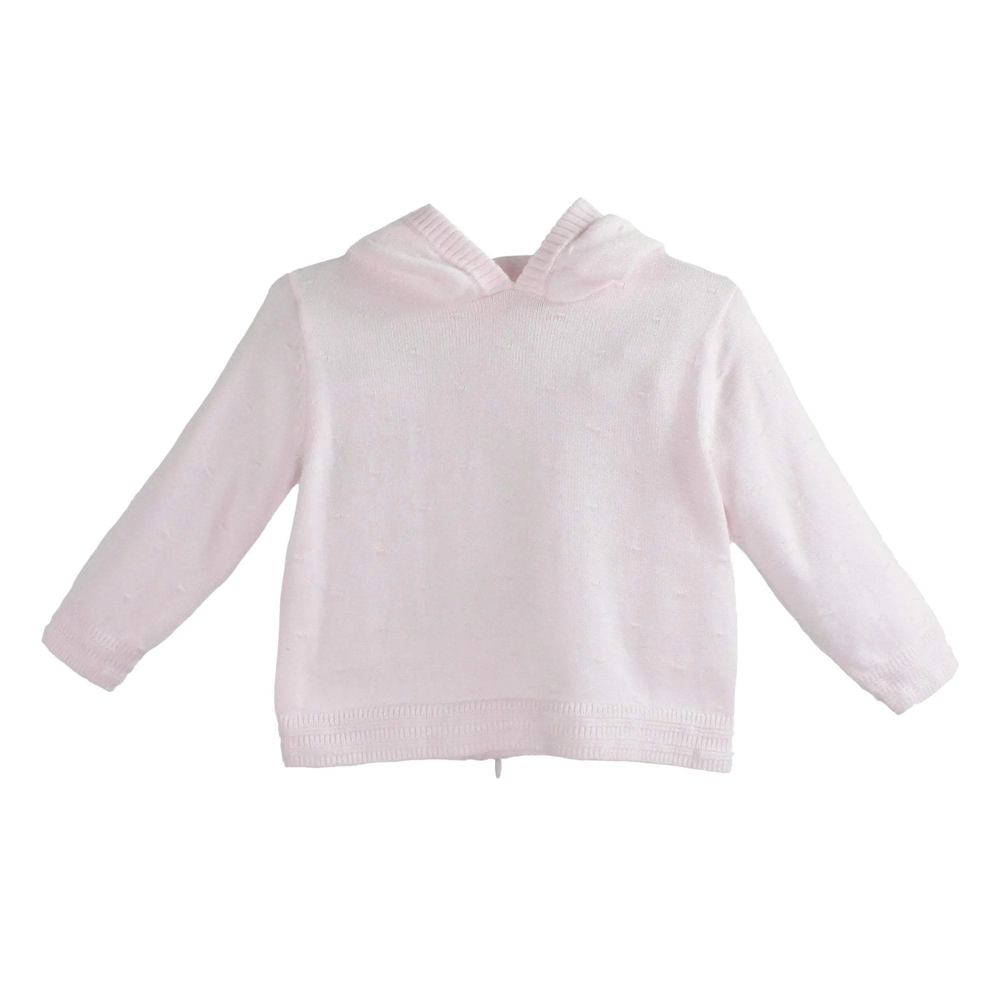 Back Zip Hooded Cardigan