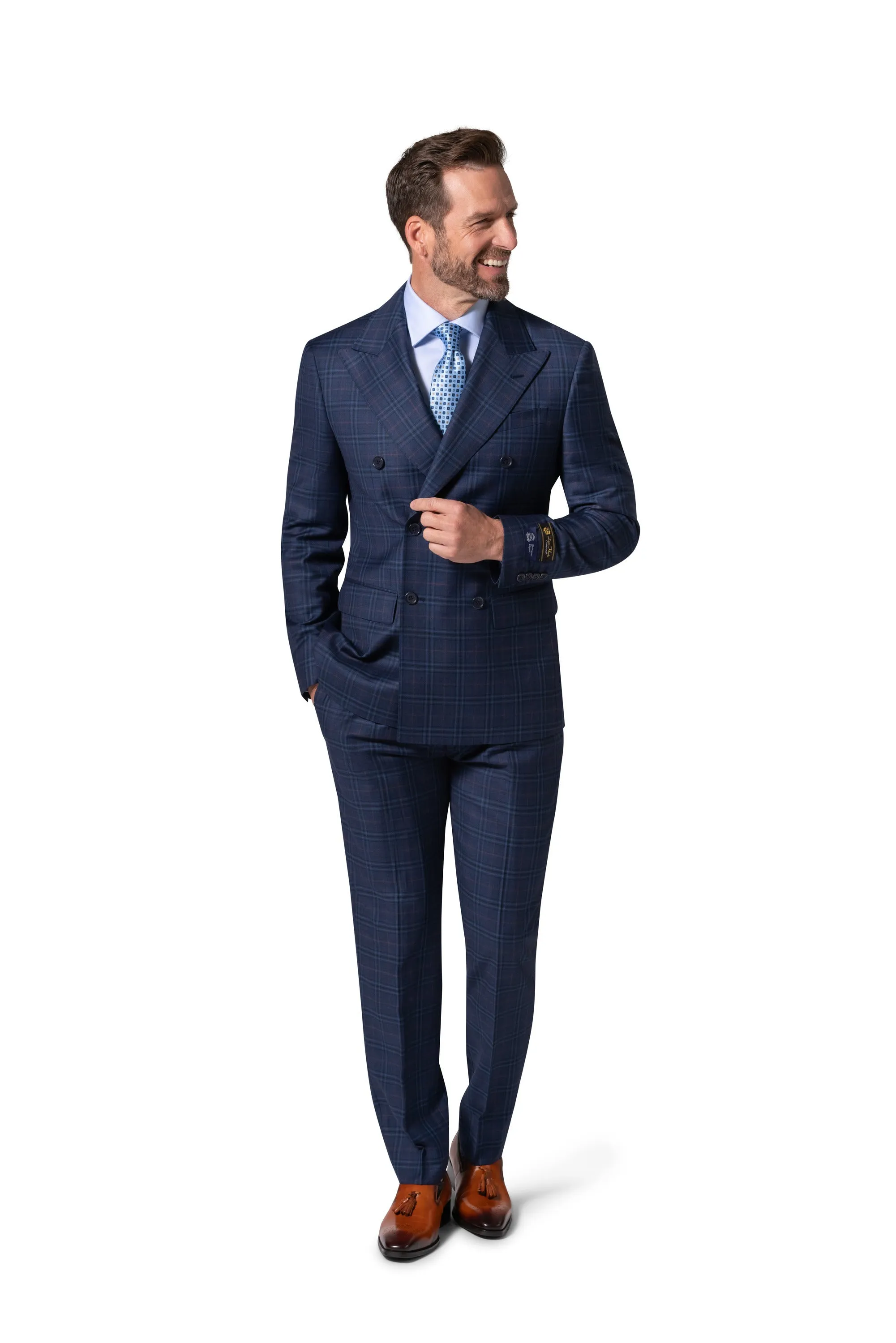 Berragamo Elegant - Faille Wool 10005.4101 D/B Modern Fit Suit