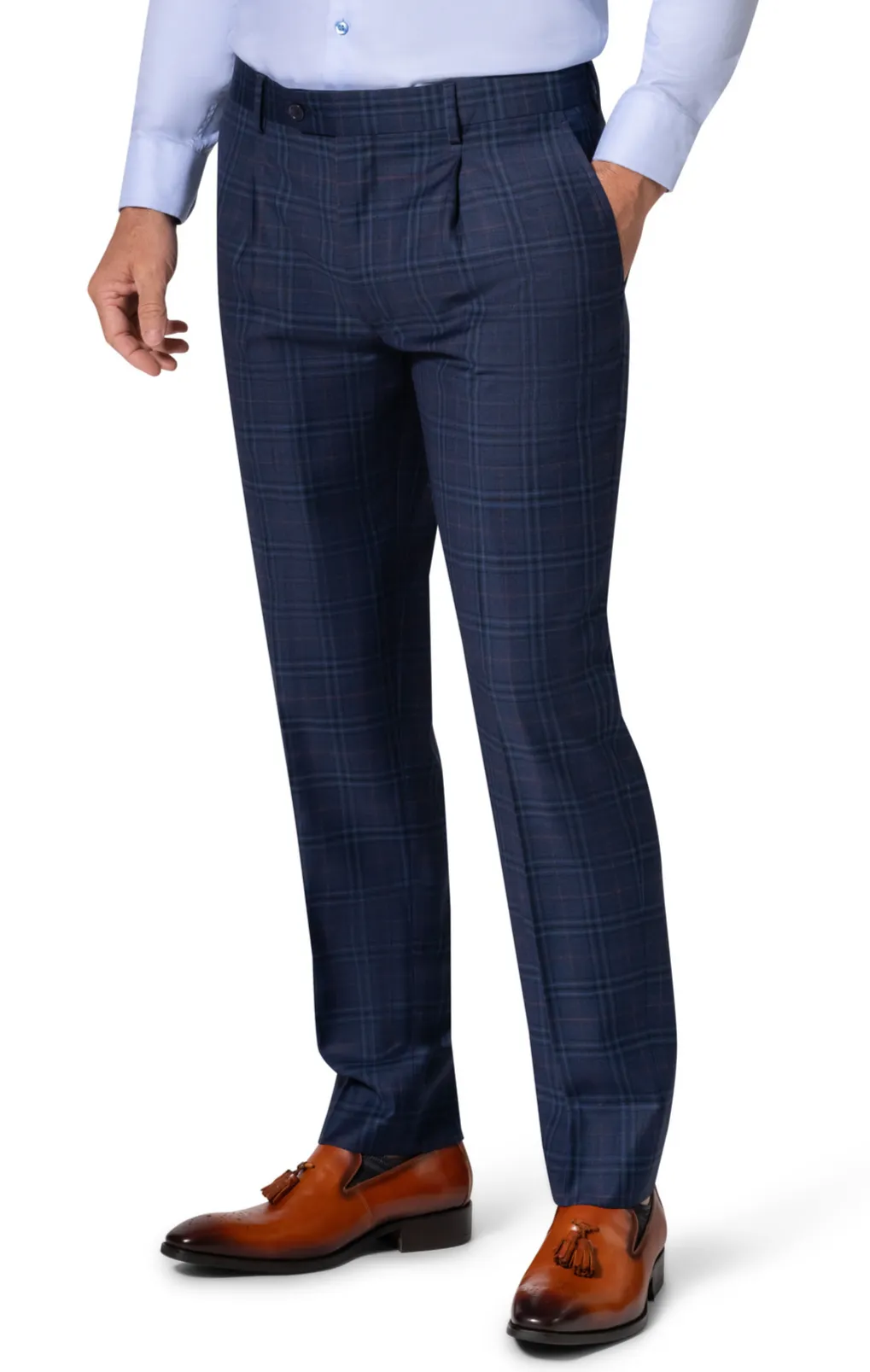 Berragamo Elegant - Faille Wool 10005.4101 D/B Modern Fit Suit
