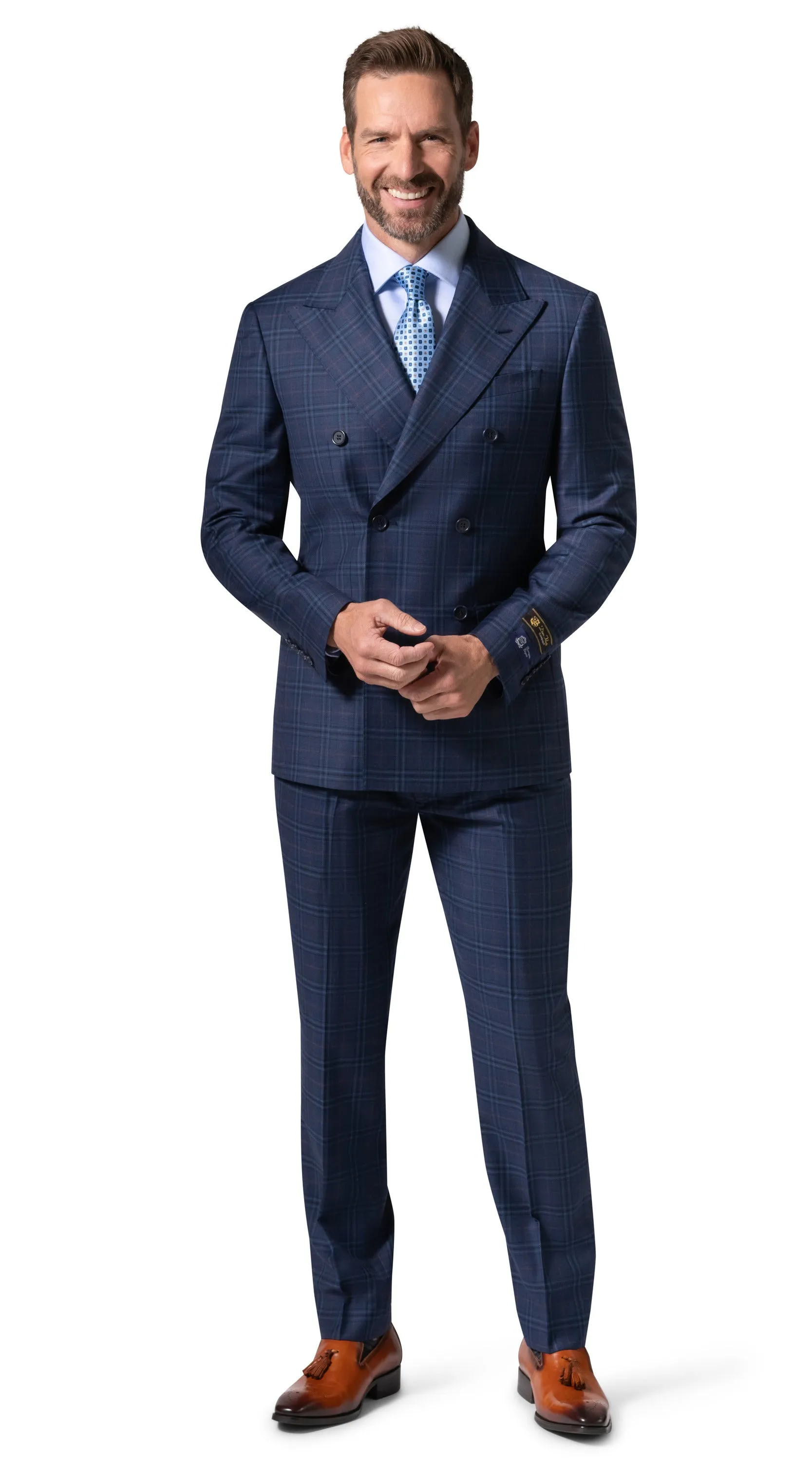 Berragamo Elegant - Faille Wool 10005.4101 D/B Modern Fit Suit