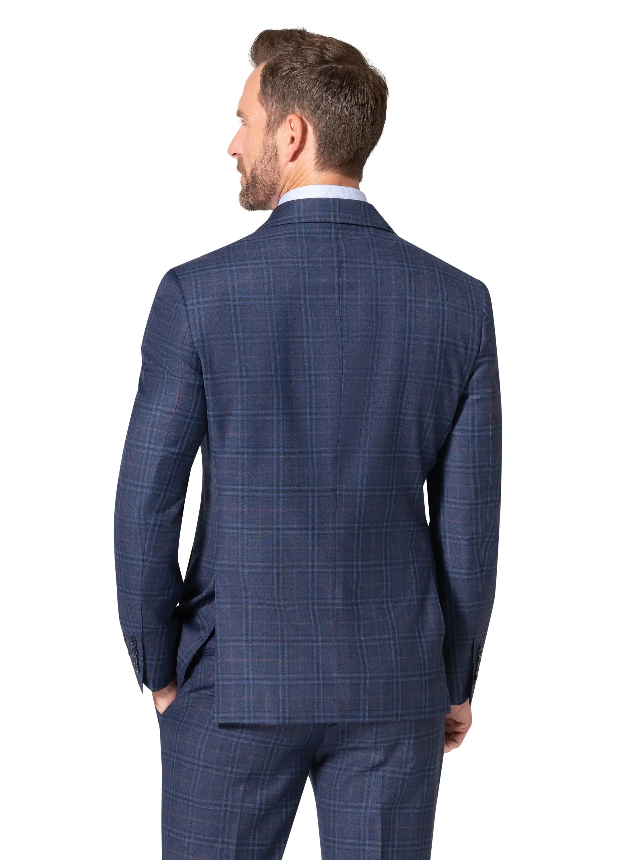 Berragamo Elegant - Faille Wool 10005.4101 D/B Modern Fit Suit