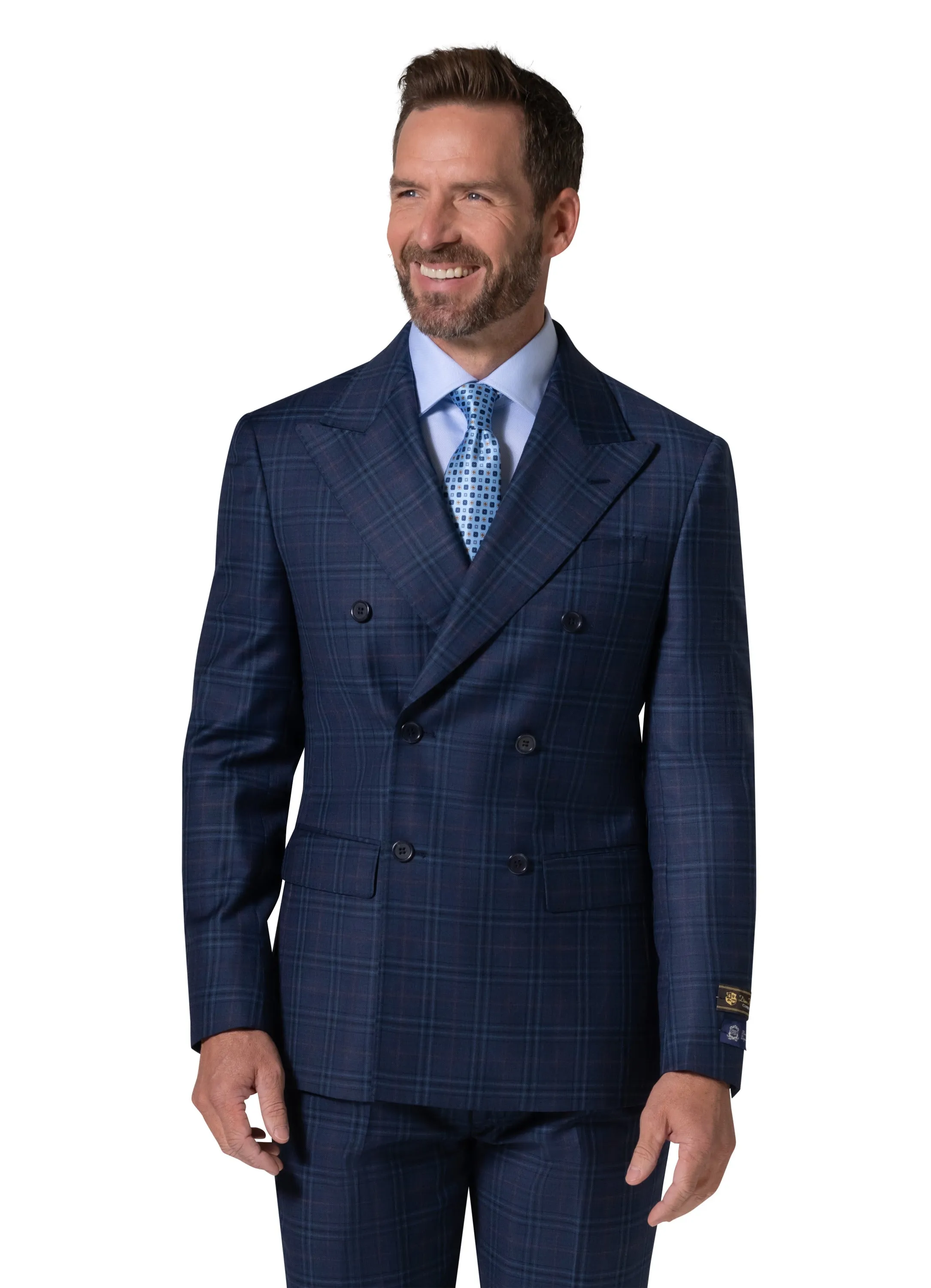 Berragamo Elegant - Faille Wool 10005.4101 D/B Modern Fit Suit