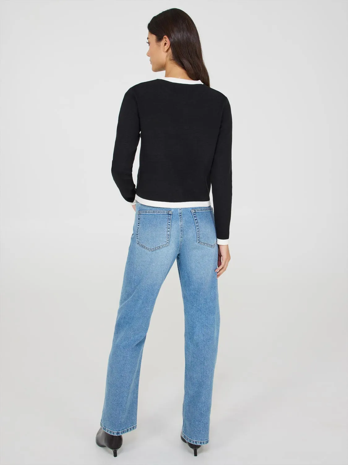 Button-Front Cardigan