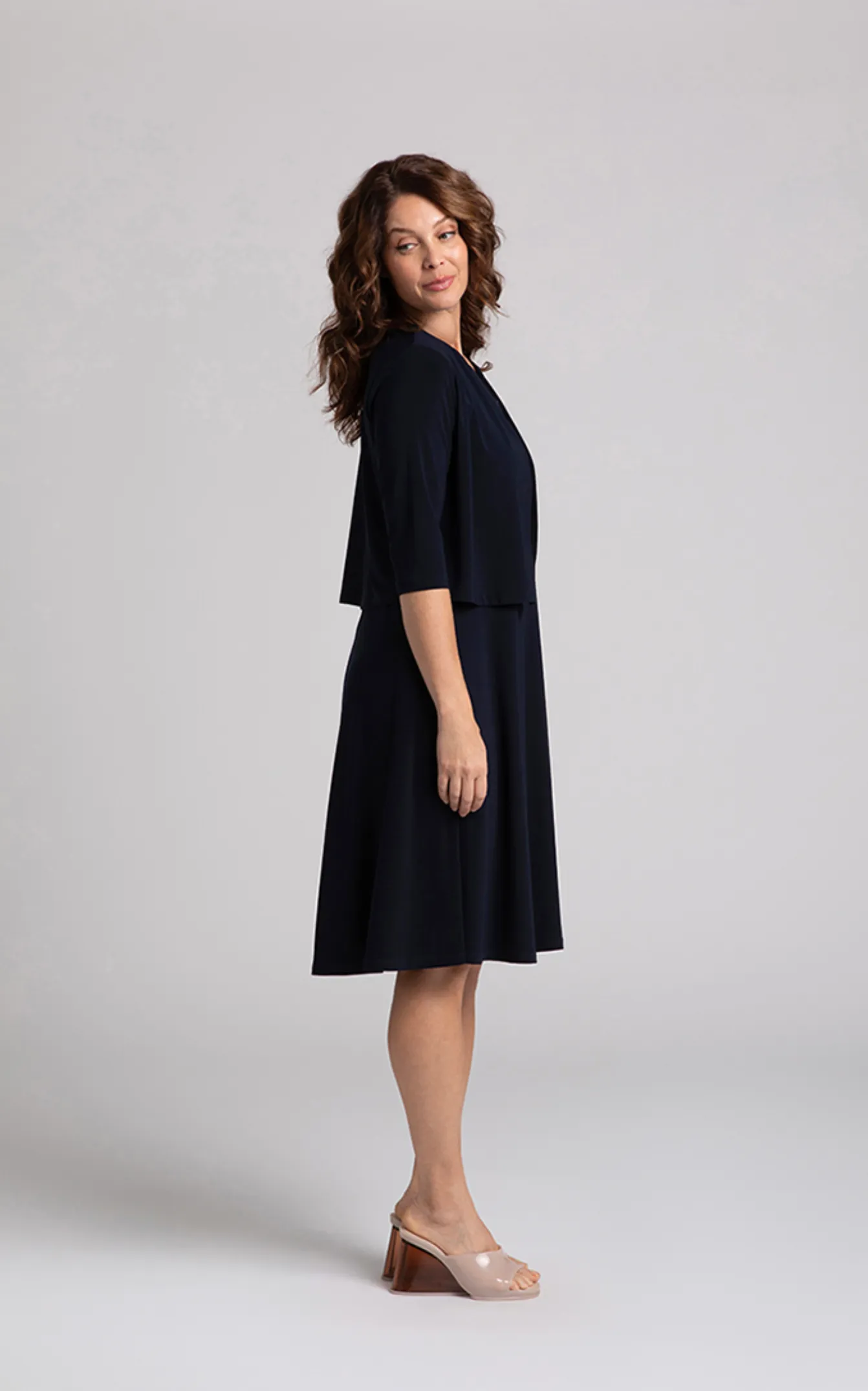 Classic Bolero Cardigan, Navy
