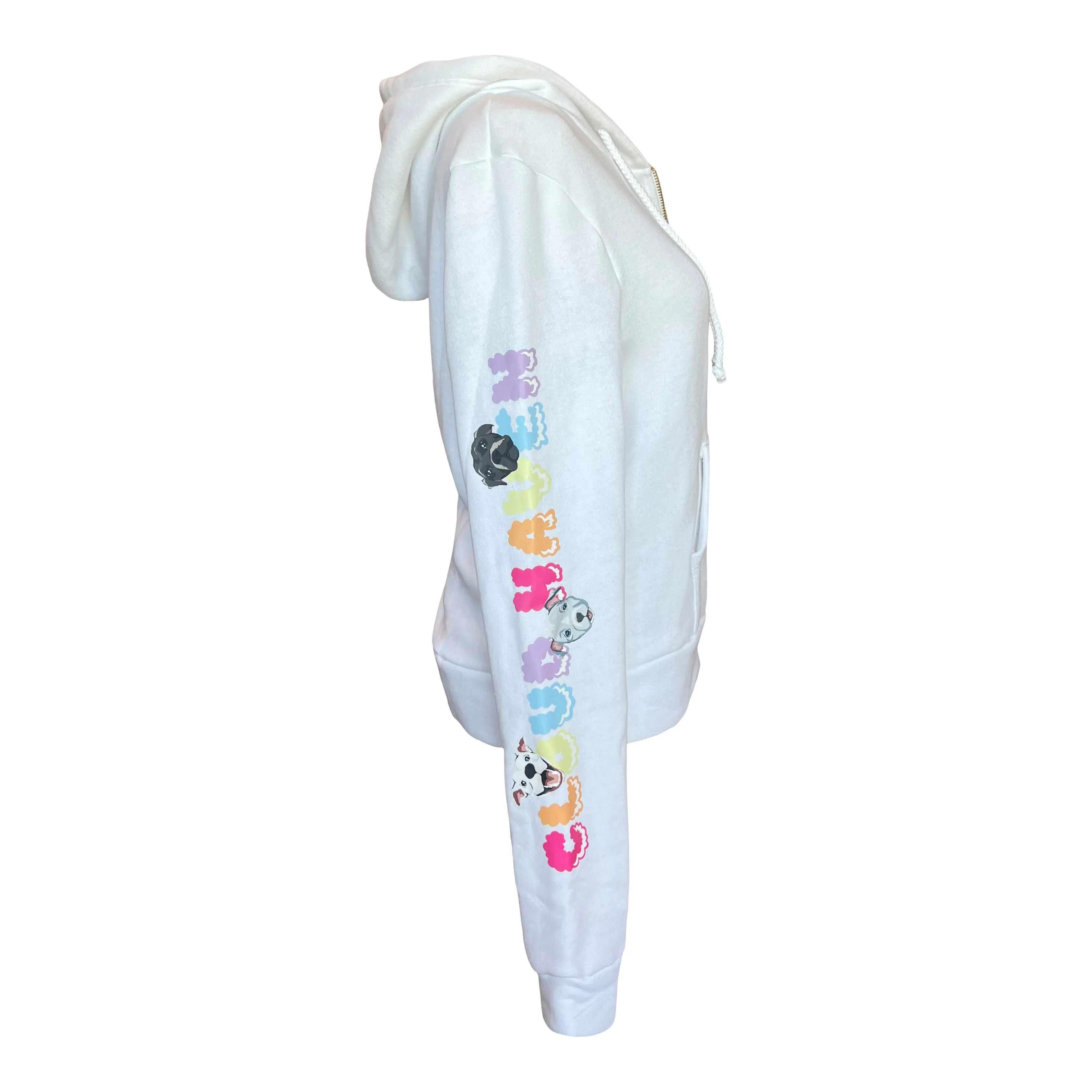 Cloud Haven Big Heart Signature Hoodie White