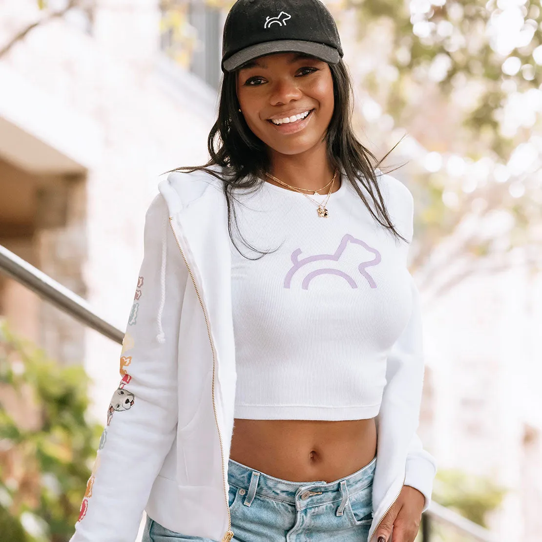 Cloud Haven Big Heart Signature Hoodie White