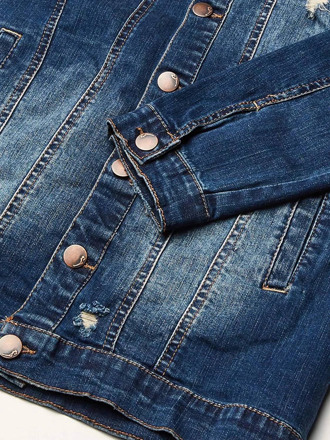 dollhouse Women's Long Blue Denim Jacket