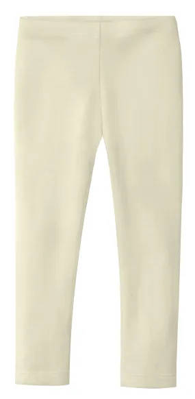 Girls Soft Organic Cotton Leggings | Oatmeal