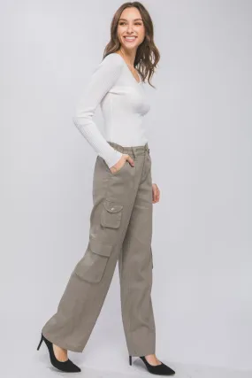 Greystone Linen Parachute Pants With Side Pockets