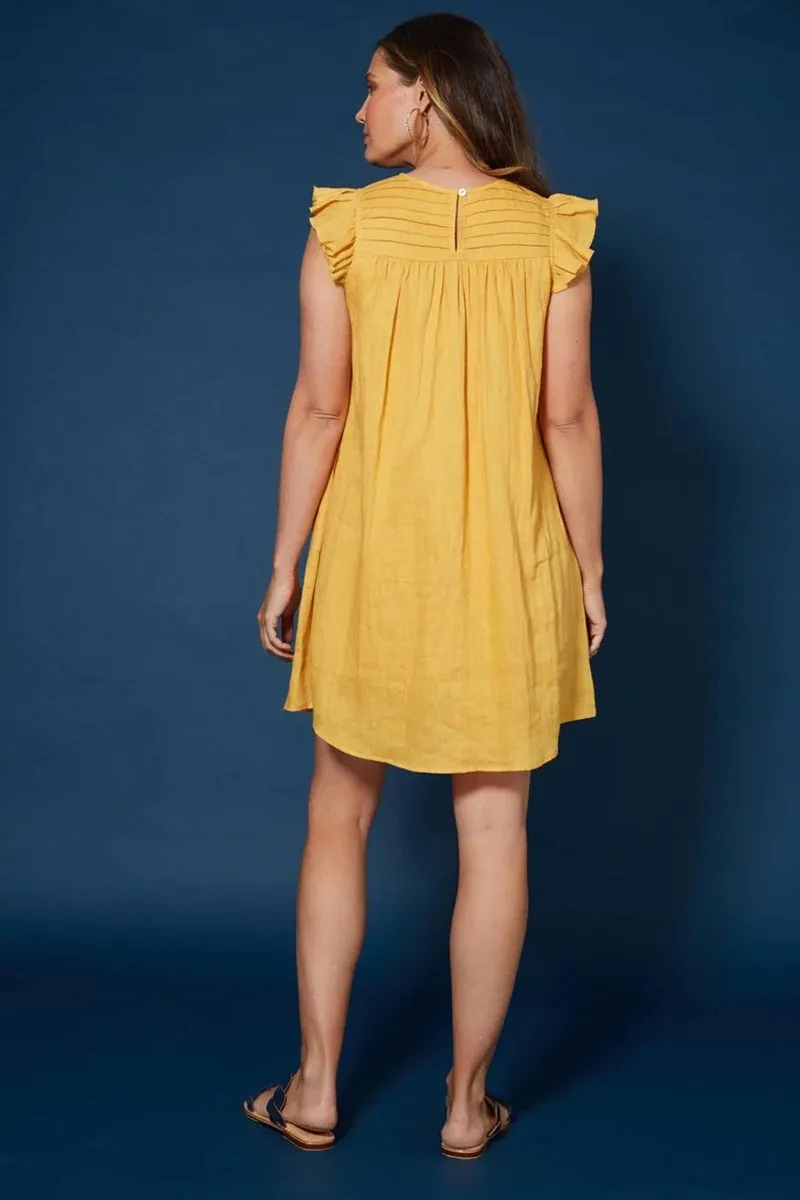 Isle Of Mine - Antillia Peasant Dress - Marigold