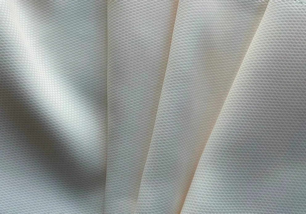 Ivory Vanilla Mock Pique Viscose (Made in Italy)