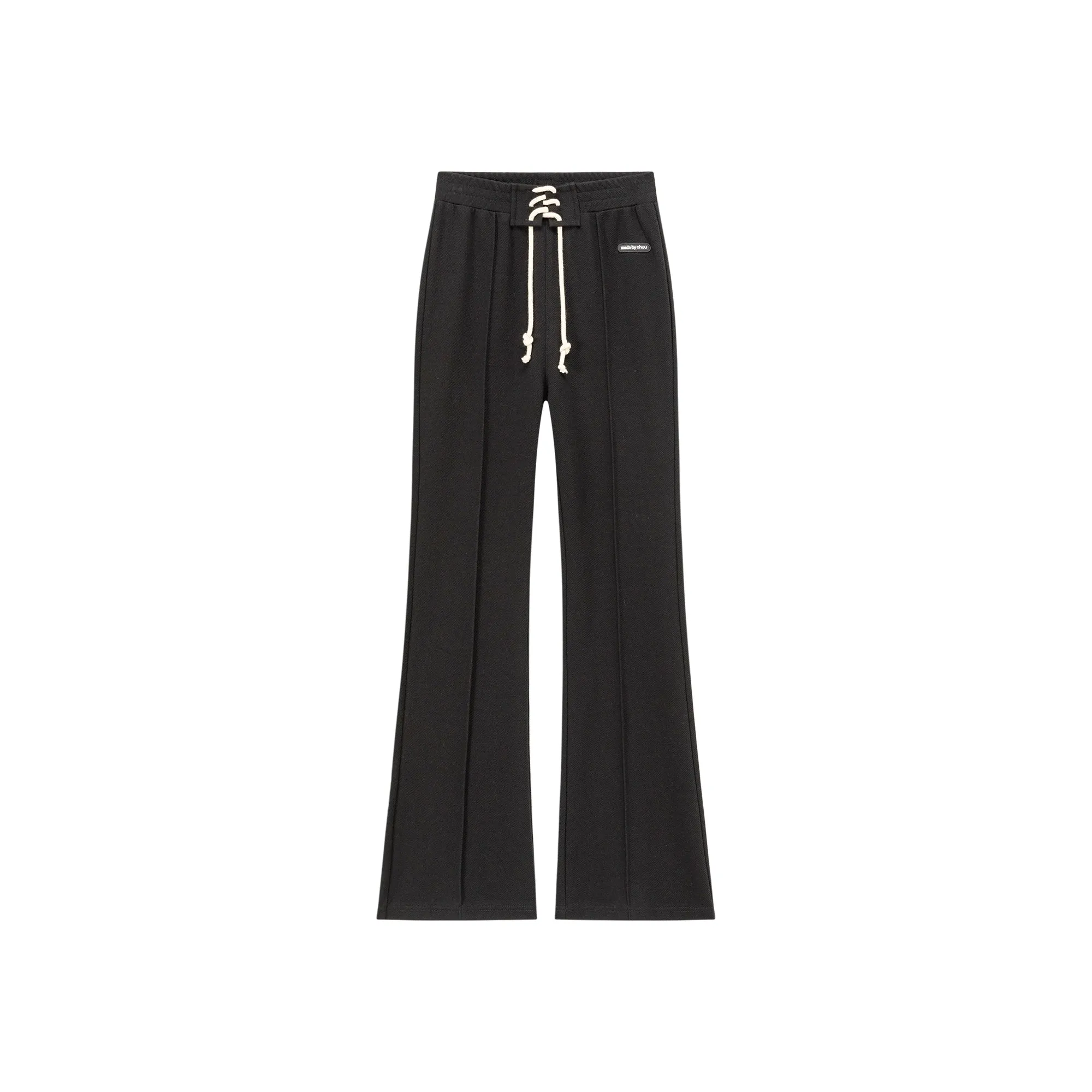 Lace Up Semi Bootcut Casual Pants