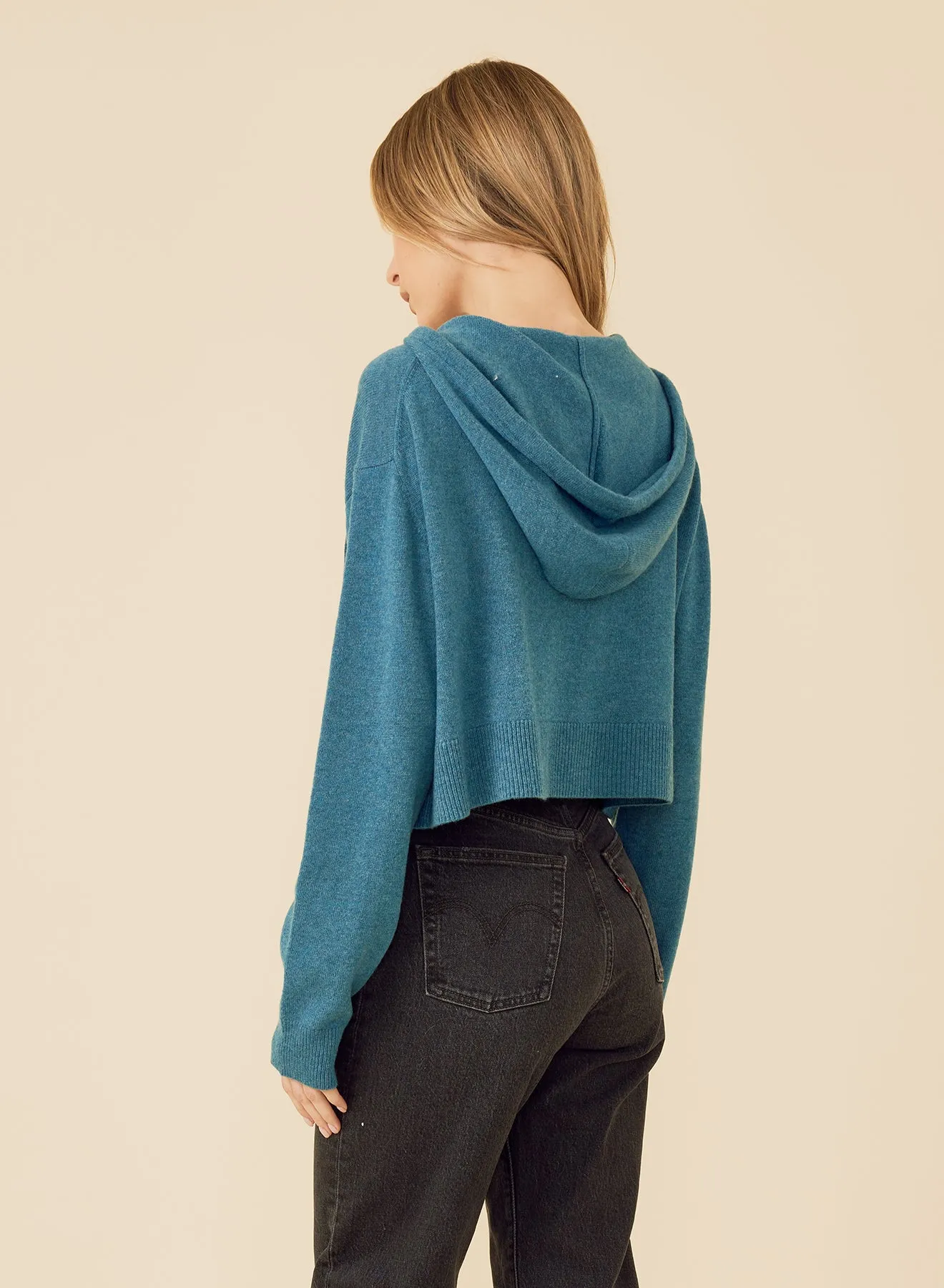 Lance Cashmere Hoodie - Bluejay