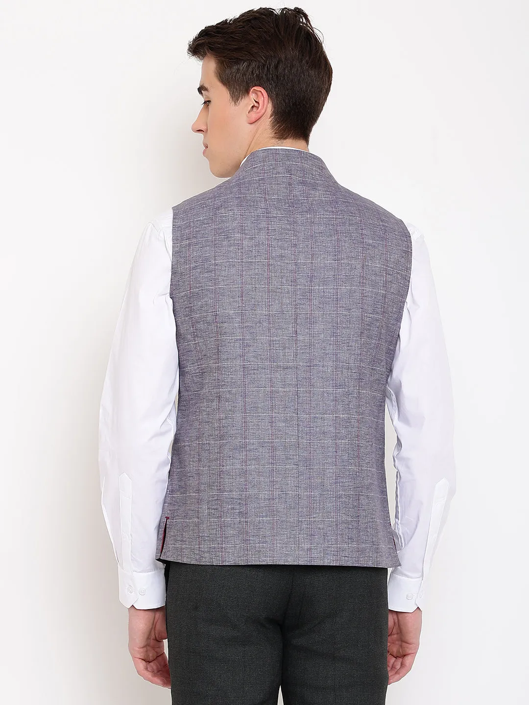 Mens Grey Waist Coat