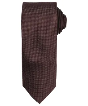 Micro waffle tie | Brown