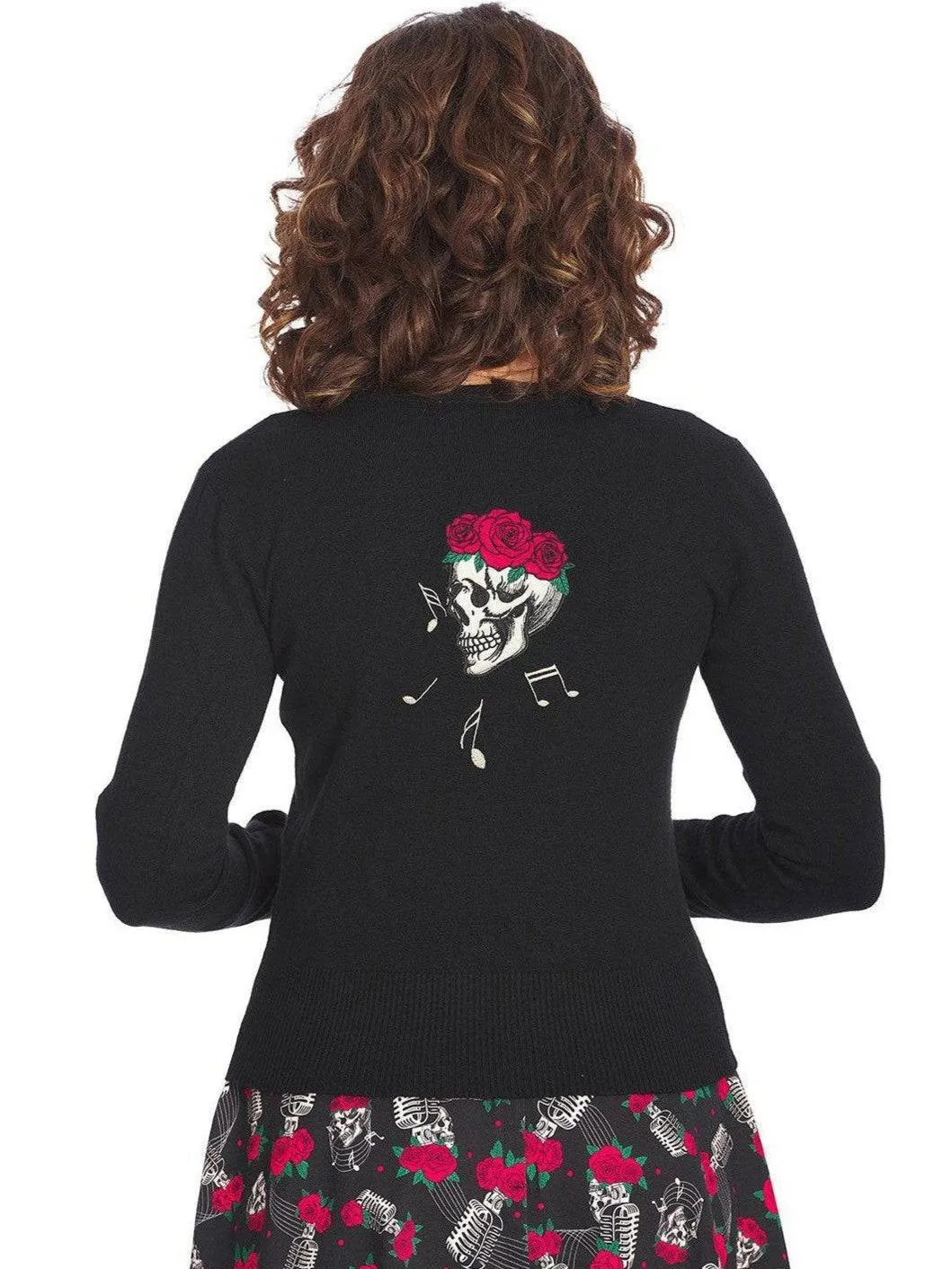 Nashville Vintage Retro Rocker Embroidered Cardigan