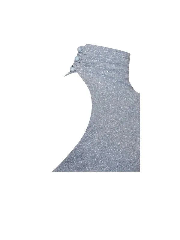 Peyton Blue One Sleeve Ruched Pencil Dress