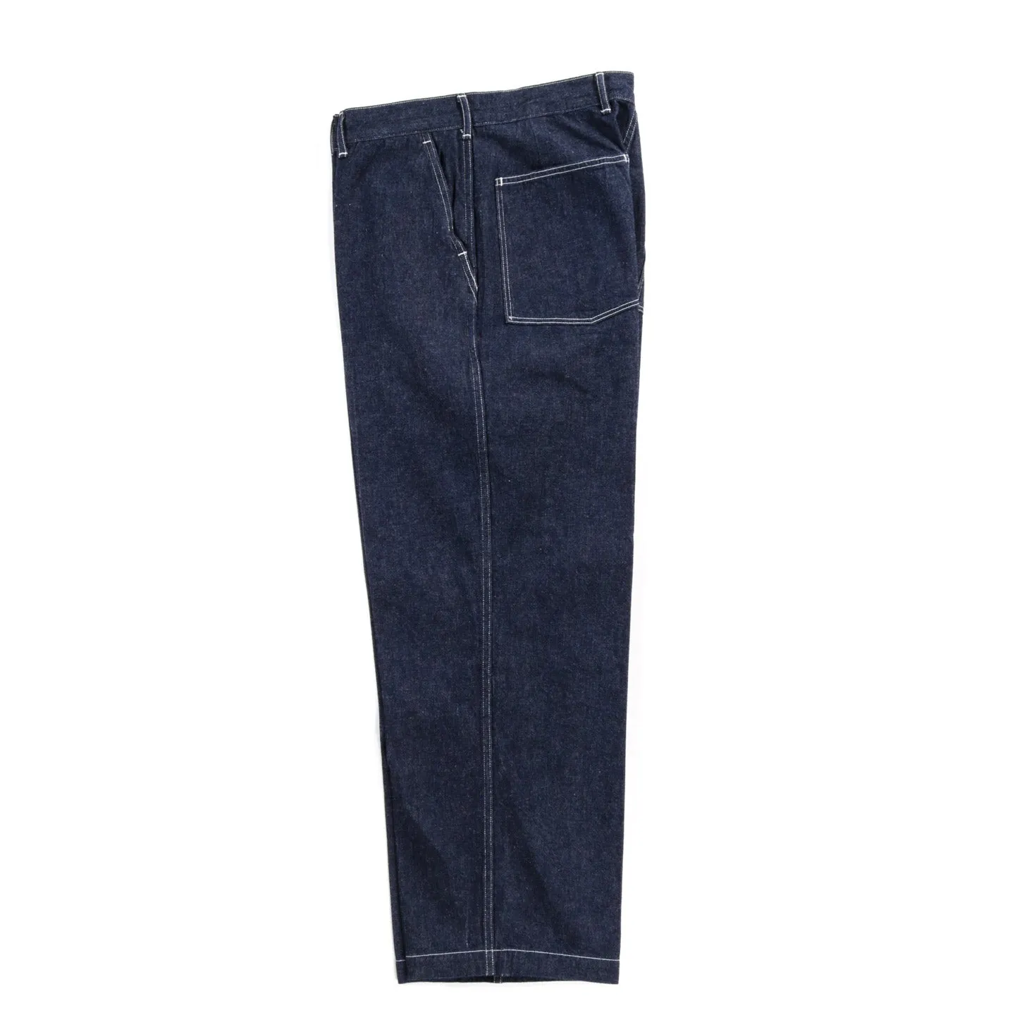 PHIGVEL MAKERS MIL DENIM TROUSERS INDIGO