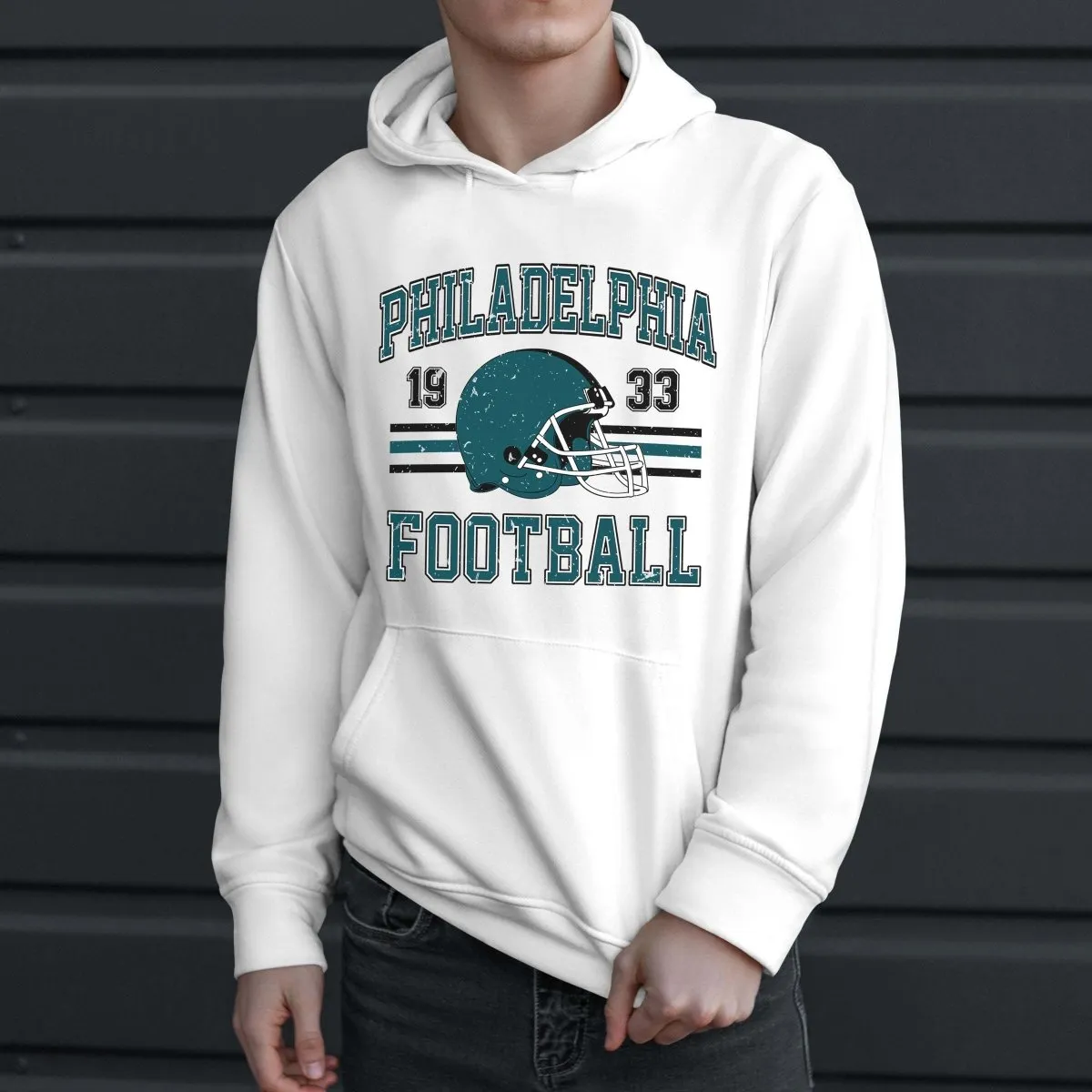 Philadelphia Football Wholesale Graphic Hoodie - Fast Shipping
