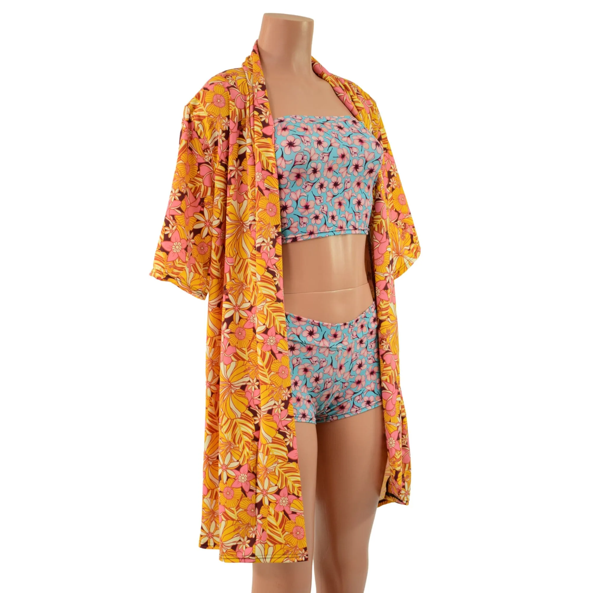"What The Floral" Print Spandex Fabric