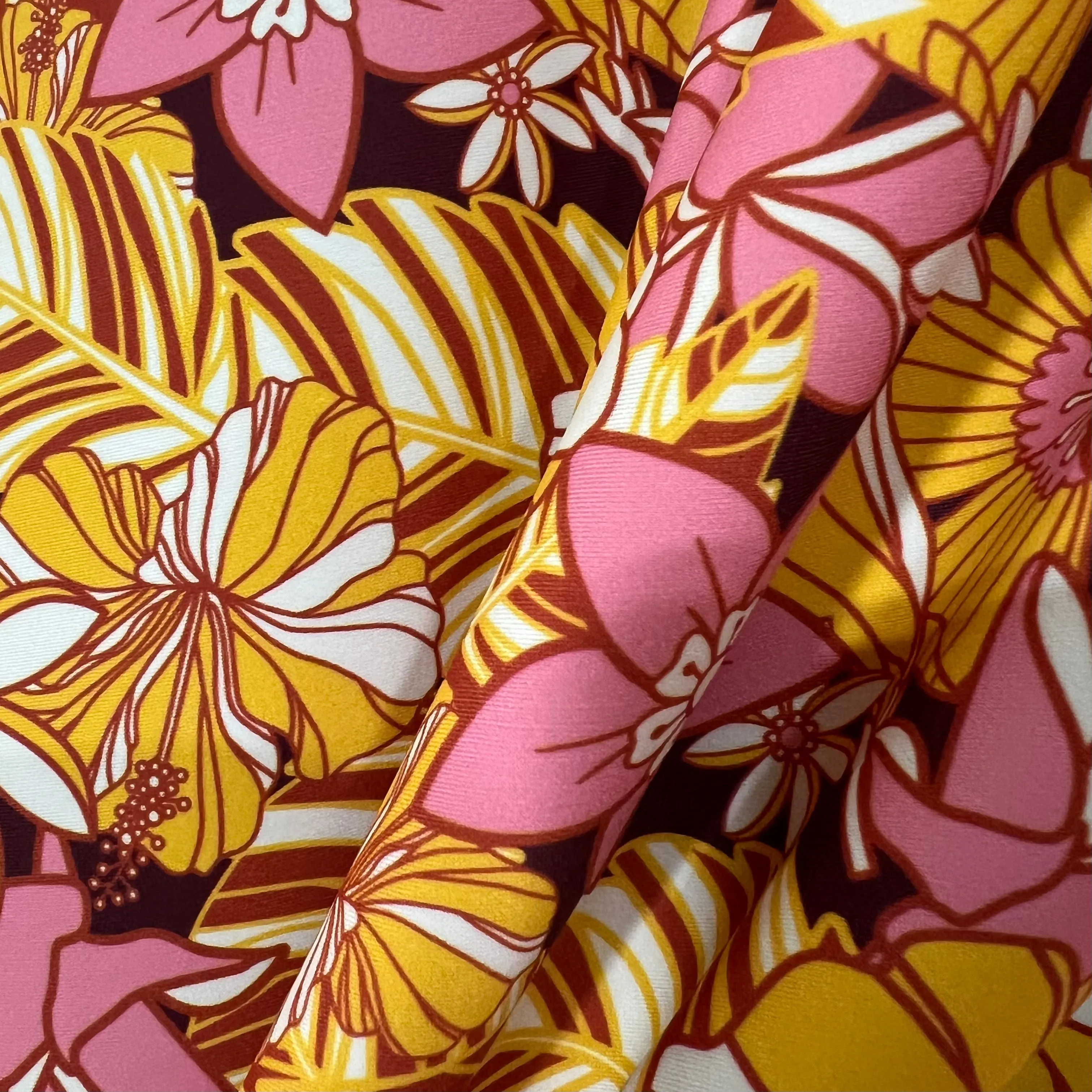 "What The Floral" Print Spandex Fabric