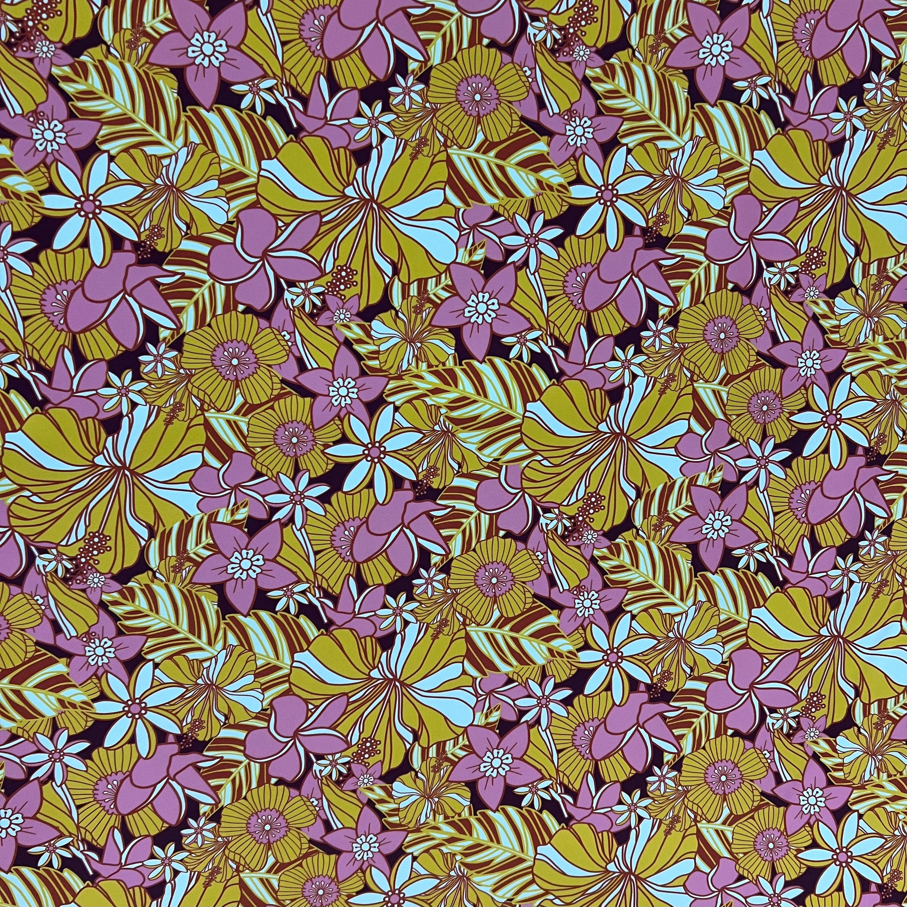 "What The Floral" Print Spandex Fabric