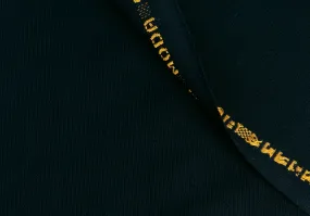 Selvedged Navy Blue Finest Wool Crepe (Made in Italy)