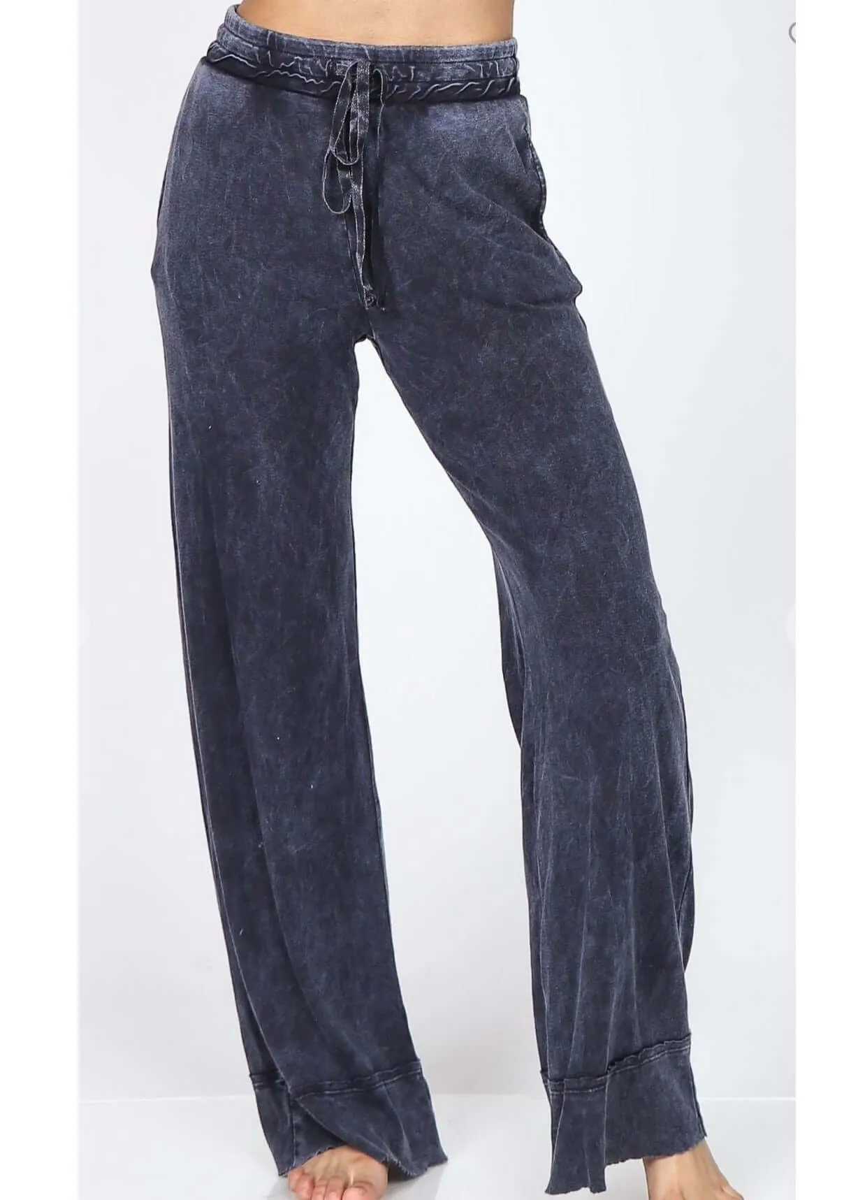 Soft Mineral Washed Relaxed Fit Pants