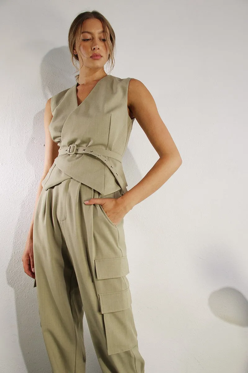 Structured Wrap Vest