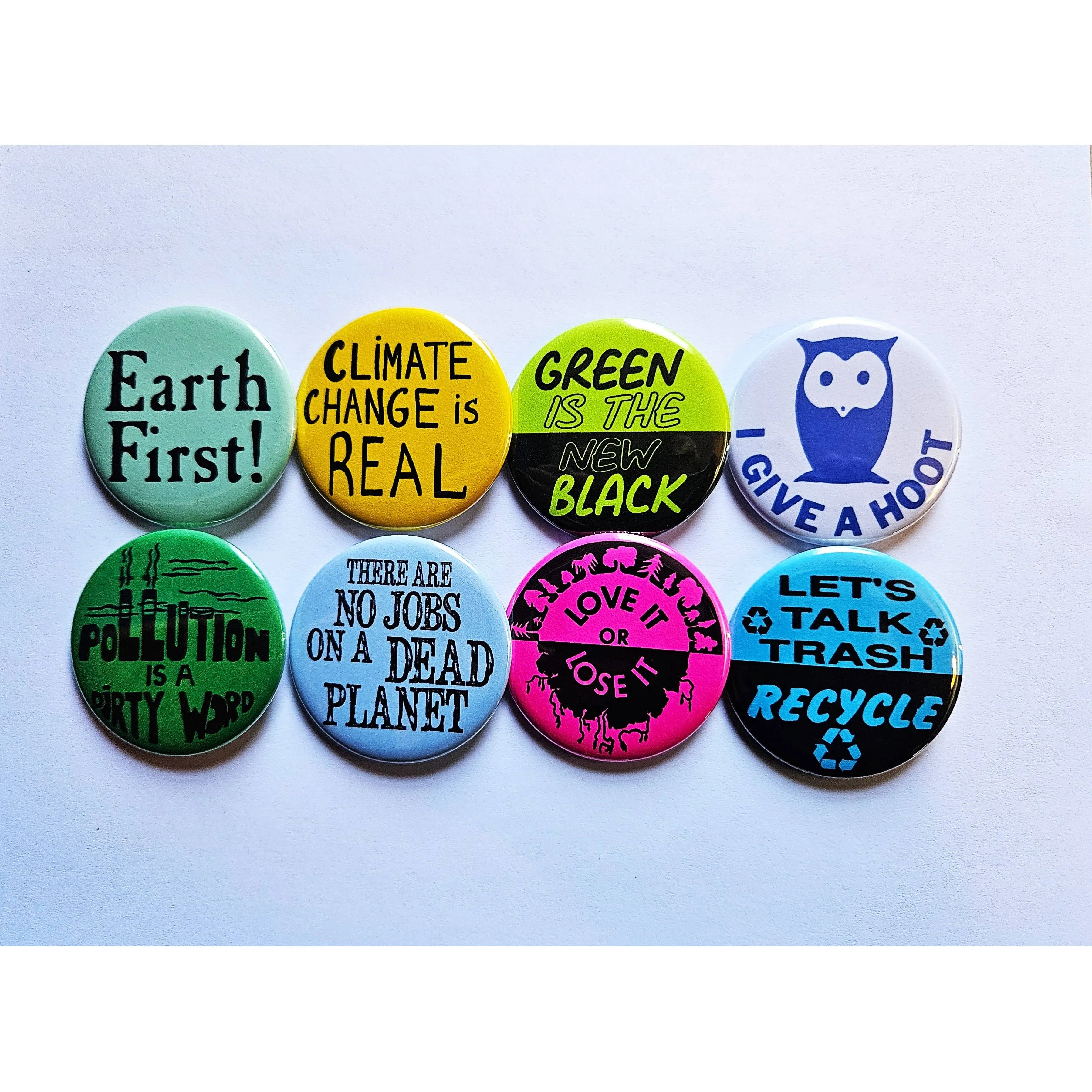Vintage Reproduction Love It or Lose It Environmental Small Pinback Button | 1.25" Diameter