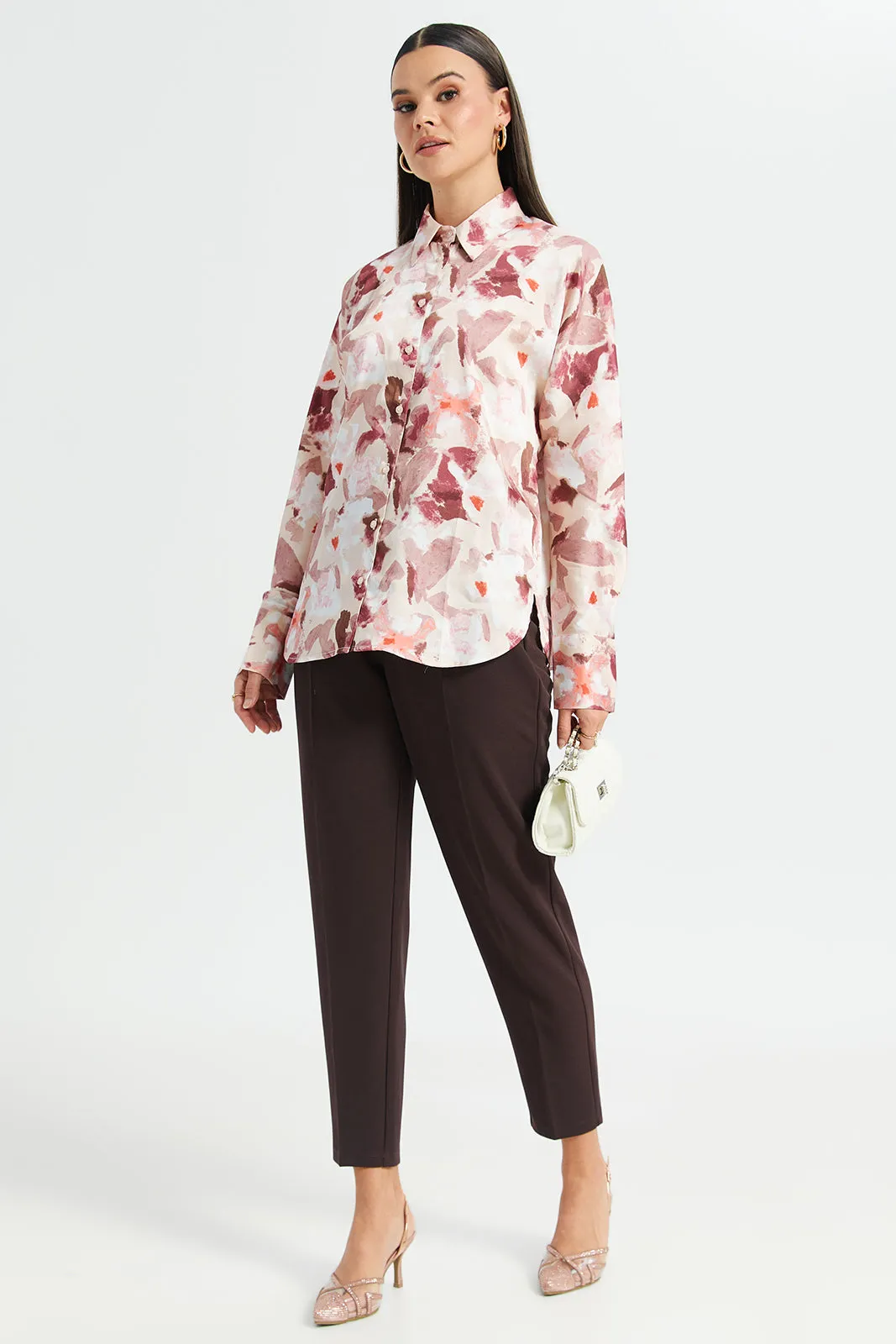 Women Assorted Printed Satin Blouse