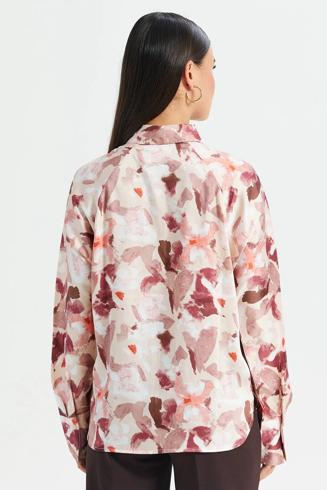 Women Assorted Printed Satin Blouse