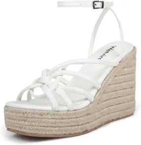Women's Espadrille Wedge Sandal Casual Summer Square Toe Strappy Platform Sandal for Women