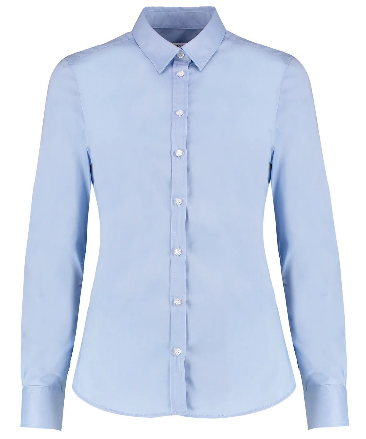 Womens stretch Oxford shirt long-sleeved (tailored fit) | Light Blue