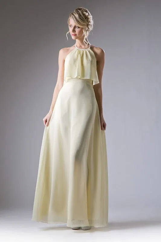 Yellow Long Evening Dress